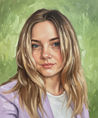 Портрет по фотографии (имитация масла) (модификация 1)