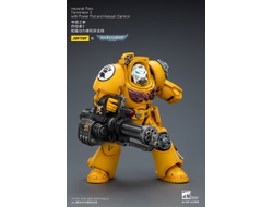 Терминатор Имперских Кулаков (Warhammer 40K) - КОЛЛЕКЦИОННАЯ ФИГУРКА 1/18 Imperial Fists Terminator with Power Fist and Assault Cannon (JT03172) - JOYTOY