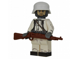 WW2 Winter German Rifleman Minifigure | Немецкий стрелок в зимнем камуфляже