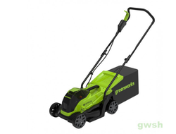 ГАЗОНОКОСИЛКА АККУМУЛЯТОРНАЯ GREENWORKS GD24LM33K2 24V