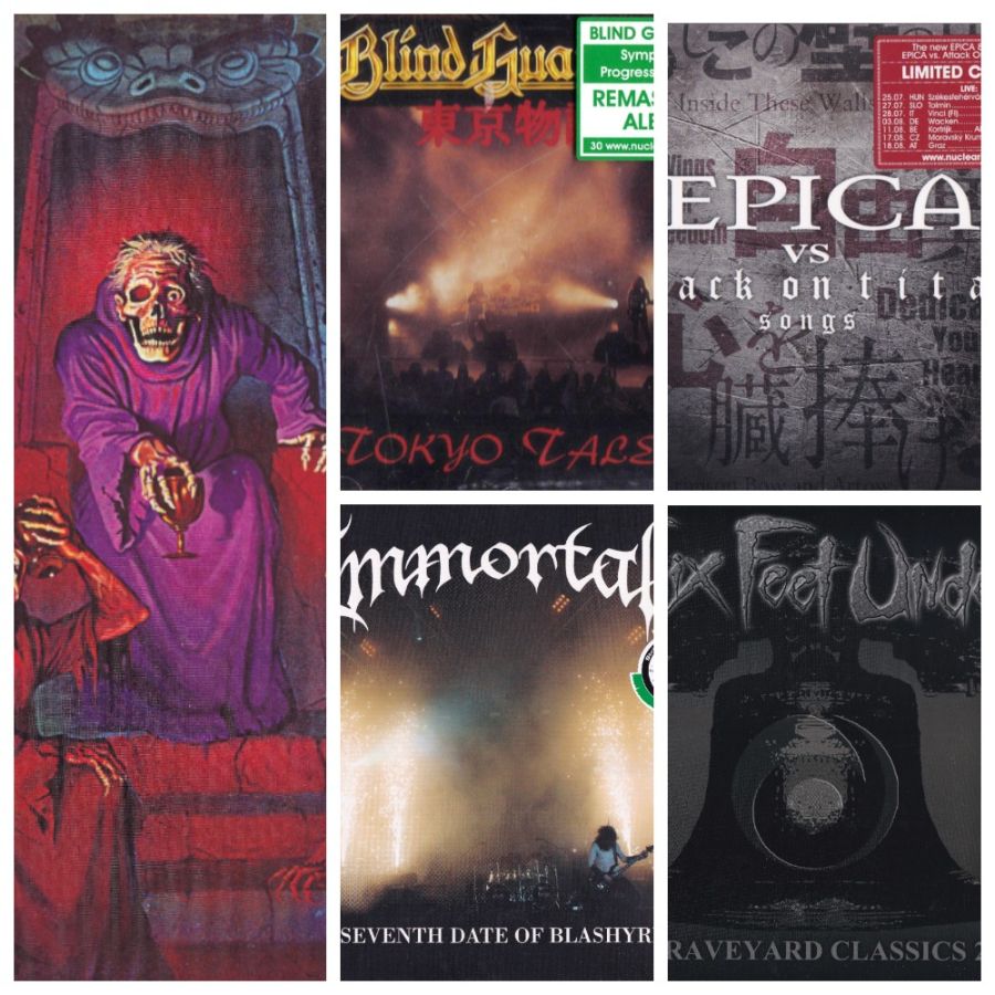 Epica, Immortal, Six Feet Under, Death, Blind Guardian