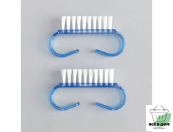 Щётка д/рук и ног прямоуг набор 2шт 6,5*1,3(±0,5)см МИКС