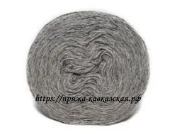 Рассказовская пряжа шерсть Меринос цвет серый