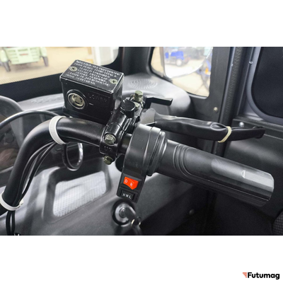 Грузовой электротрицикл Rutrike КАРГО Кабина Дуал NEXT 72V 2000W зеленый