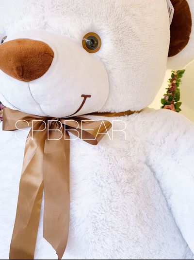 Огромный плюшевый мишка 200 см белый Тони