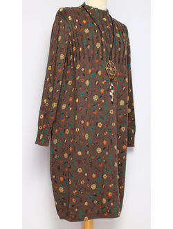 ПЛАТЬЕ БОХО хлопок "ПРОВАНС" шоколад р.46-54