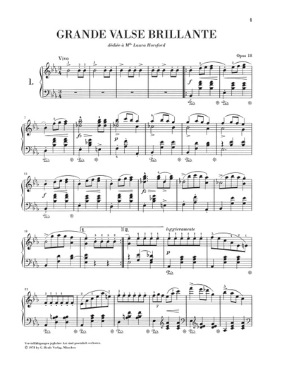 Шопен. Вальсы для фортепиано