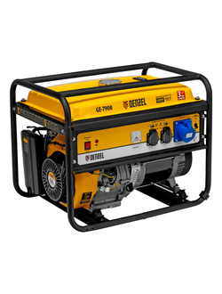 Генератор бензиновый GE 7900, 6.5 кВт, 220 В/50 Гц, 25 л, ручной пуск Denzel