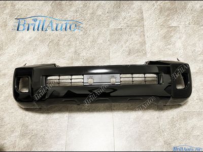 Передний бампер Toyota Land Cruiser 200 12-15 черный (202)