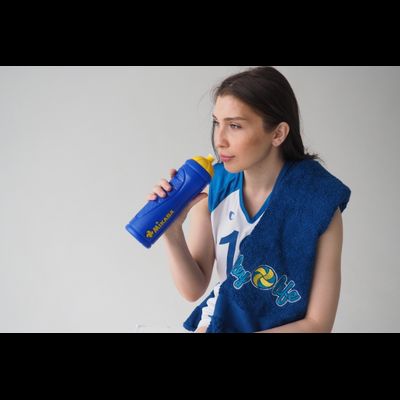 Полотенце маленькое синее