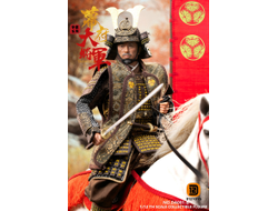 Дайме Ёси Торанага, делюкс версия - Коллекционная фигурка 1/12 SCALE Palm Collection Shogun DX Horse & Banner Edition (DA001B) - D12TOYS