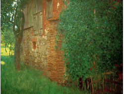 Купить греющую картину с фото репродукции Густава Климта Загородный дом