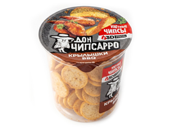 Гренки стакан Дон Чипсарро со вкусом "крылышек BBQ" 90гр