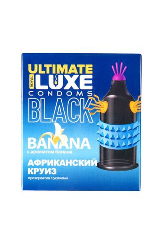 Презервативы Luxe, black ultimate, «Африканский круиз», банан