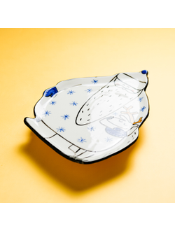 Тарелка ДЕД С ОЛЕНЕМ