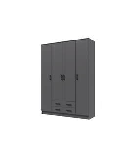 Шкаф Квадро без зеркала графит (ЭРА)