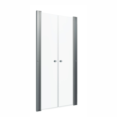 Дверь душевая Дабл 90*185, хром, прозр.(1место) [53814]