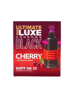 742/1 Презервативы Luxe, black ultimate, «Болт на 32», вишня, 18 см, 5,2 см, 1 шт.