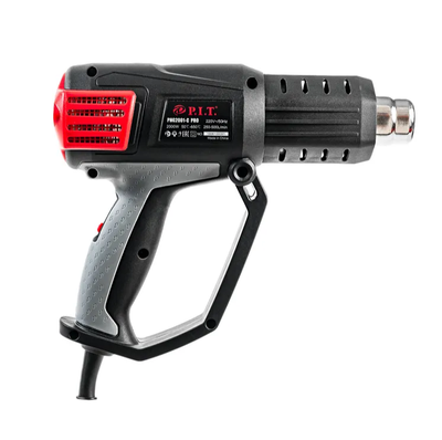 Фен технический P.I.T. PHG2001-C (2 кВт, кейс, 50-650°С, возд. поток 250-500л/мин, цифр.дисп, керам.нагр.э)