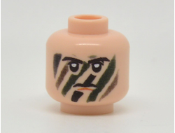 Голова Лего в камуфляже Тигр | FACE PAINT HEAD United Bricks