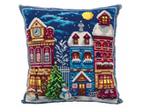 Зимний городок  пд-7084, Panna (набор для вышивания подушки) vkn