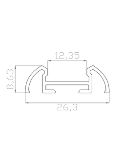 Алюминиевый профиль 4L-2609-N ANOD