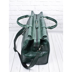 Кожаный саквояж Veano Premium green (арт. 4004-11)
