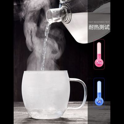 Стеклянная прозрачная кружка