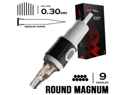 9 RMMT/0.30 - Round Magnum Medium Taper - Mustang