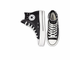 Кеды Converse All Star Lift Platform кожаные черные высокие с клепками