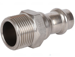 Переходник ROMMER ВПр-НР, 15х3/4 из нержавеющей стали прессовой