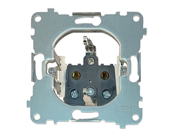 Розетка 220V с заземляющим контактом и винтовыми клеммами Rikett - механизм - 32131