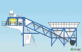 Мобильный бетонный завод YHZS60