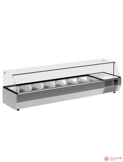Витрина холодильная Carboma A40 SM 1,2-G 0430 (VT2v-G) (3 GN 1/3)