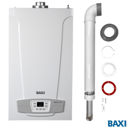Котел газовый настенный BAXI ECO Four 1.24 F одноконтурный, CSE46524354- + Комплект дымохода "антилед"