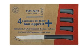 Набор столовых ножей 4шт Opinel №125 Bon Appetit + Gray