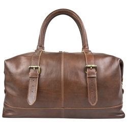 Кожаная дорожная сумка Campora Premium brown (арт. 
4019-53)