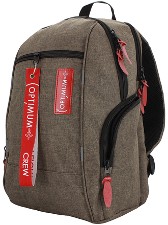 Школьный рюкзак Optimum City 2 RL, коричневый