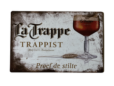 Металлическая табличка ЛаТрапп ( La Trappe ), 20х30 см