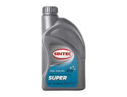 Масло SINTEC Супер SAE 15W-40 API SG/CD канистра 1л/Motor oil 1liter can
