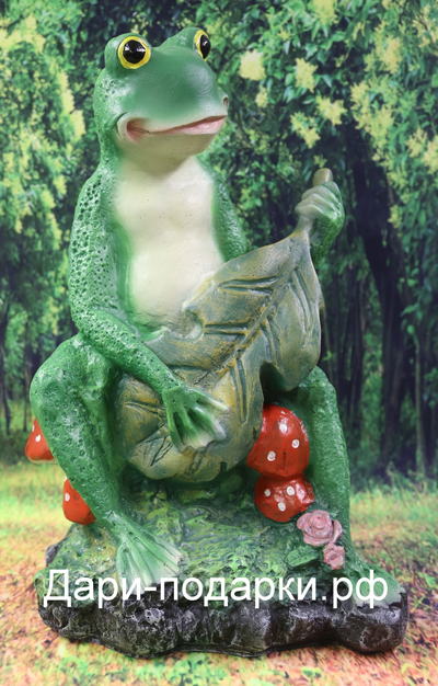 Лягушка с гитарой  36*26см   1,8кг   полистоун Россия  1927/012255