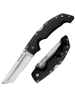 Складной нож Cold Steel VOYAGER LARGE TANTO POINT PLAIN EDGE 29AT
