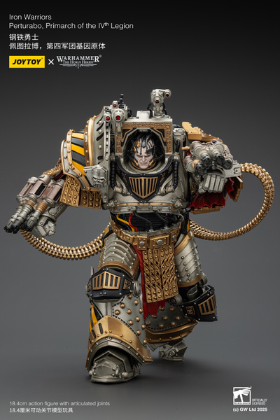 Пертурабо, примарх Железных Воинов (Warhammer Horus Heresy) - КОЛЛЕКЦИОННАЯ ФИГУРКА 1/18 Iron Warriors Perturabo, Primarch of the IVth Legion (JT01819) - JOYTOY
