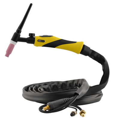 Горелка аргонодуговая  БАРСВЕЛД TIG-17 V (140 А, ф 0,5-2,4 мм, 4 м, возд, аналог Трафимет)