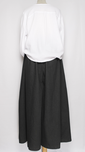 Рубашка Бохо "Муслин без ворота" белая р.50,56,58,60