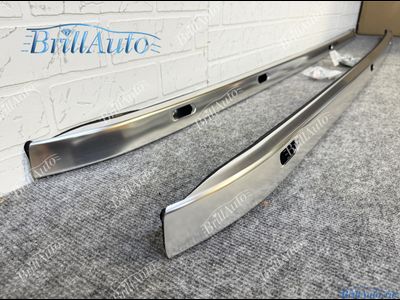 Рейлинги Toyota Land Cruiser 200 серебристые матовый хром