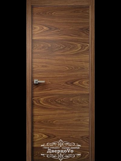 PORTE RICHI (Беларусь). ЛОГИКА, ЛШ 10, НАТУРАЛЬНЫЙ ШПОН АМЕРИКНСКОГО ОРЕХА НЕТОНИРОВАННЫЙ. ПОЛОТНО ГЛУХОЕ.