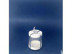 Коробка для торта JUST. Белая. Диаметр 12,5 см, Высота 13 см, Упаковка 10 штук