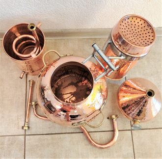 Аламбик с колонной 1л-15л Португалия Copper Crafts арт.1463