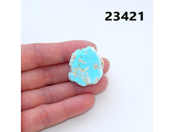 Бирюза натуральная (необработанная) Армения арт.23421: 10,3г - 28*24*13мм